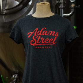 Womens grey adams street brewery tee
