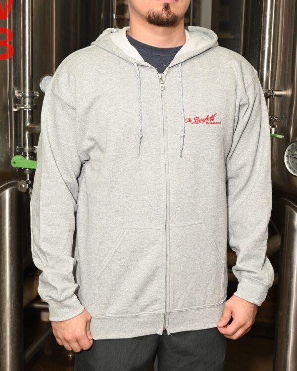 Berghoff Zip-up Hoodie (Light Grey)